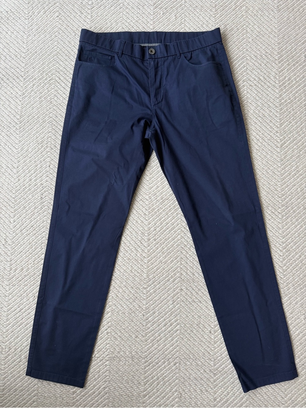 Greyson Navy Slim Chino Golf Pants sz 35x32